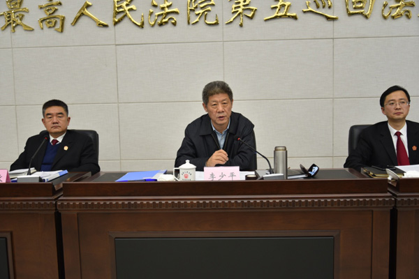 李少平:立足巡回法庭功能定位 努力开创巡回审判工作新局面